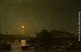 Seine Wall Art - Moonlight Over the Seine